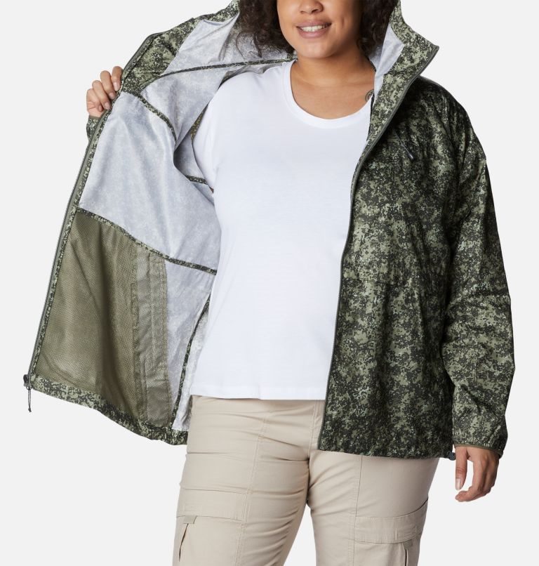 Women's Columbia Alpine Chill Windbreaker Jackets Green | Plus Size CA-I85LC